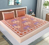 Peach 100% Cotton Bedsheet Set with 2 Pillowcases