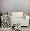 Sofa Throw cum Cushion Cover Set – 100% Cotton