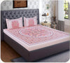 Pink Blush 100% Cotton Bedsheet Set with 2 Pillowcases