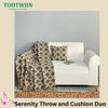 Sofa Throw cum Cushion Cover Set – 100% Cotton