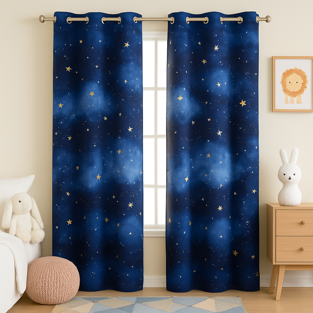 Sky Curtain for Child's Room I Premium Fabric I Custom Size Available