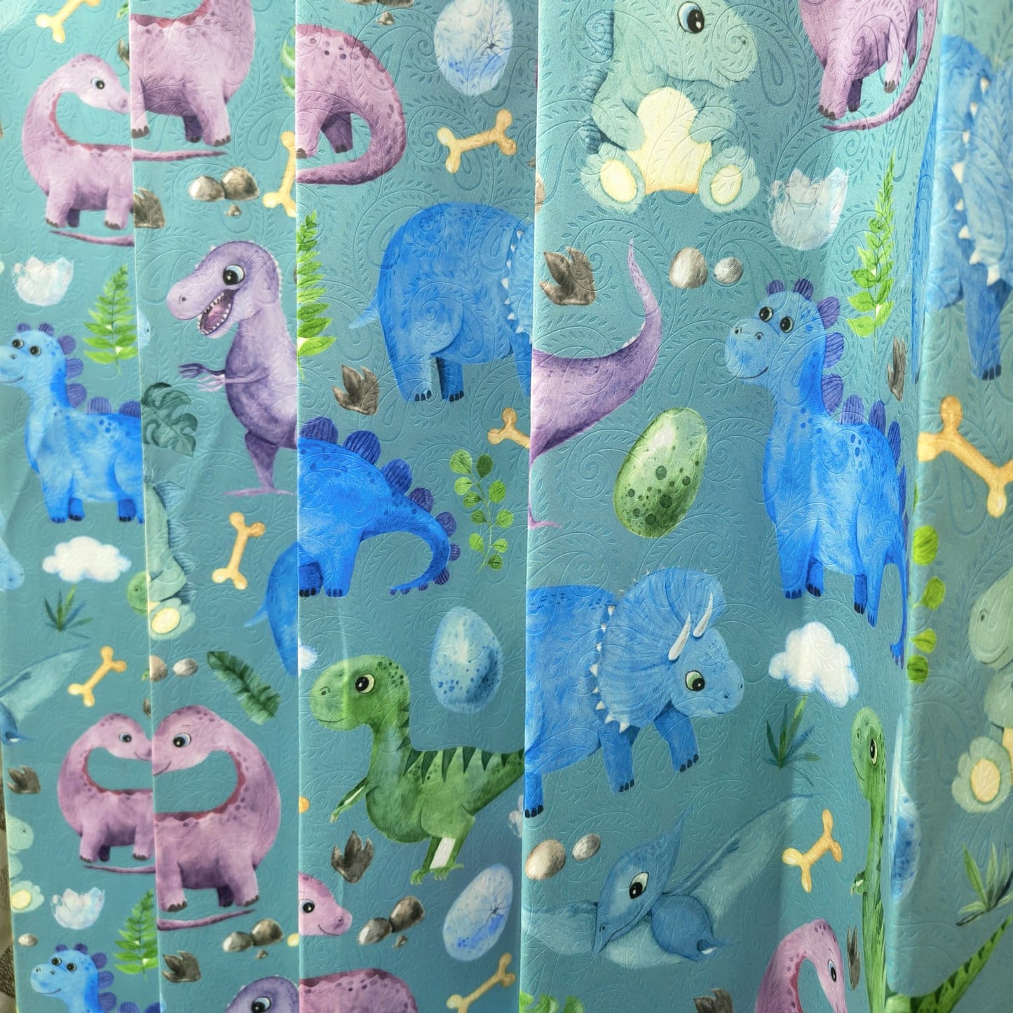 Dinosaur Curtains for Kid's Room I Premium Fabric I Custom Size Available