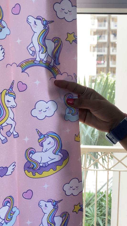 Kids’ Unicorn Print Curtains – Fun and Whimsical Décor for Any Room